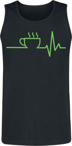 Food Kaffee EKG Tank top černá