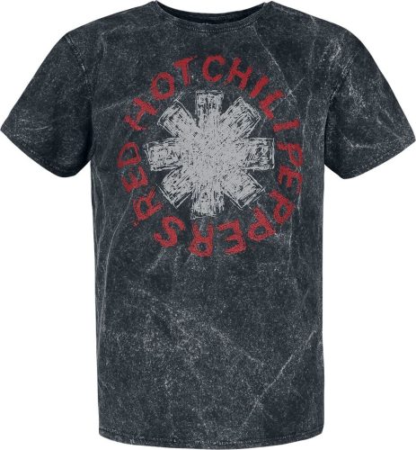 Red Hot Chili Peppers Scratch Logo Tričko černá