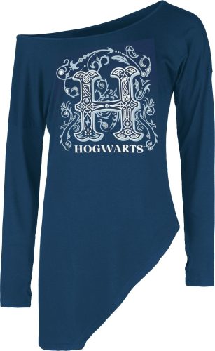 Harry Potter Hogwarts Dámské tričko s dlouhými rukávy modrá