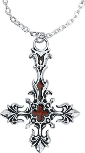 Alchemy Gothic St. Lucifer's - Red Blood Cross Přívěšek stríbrná