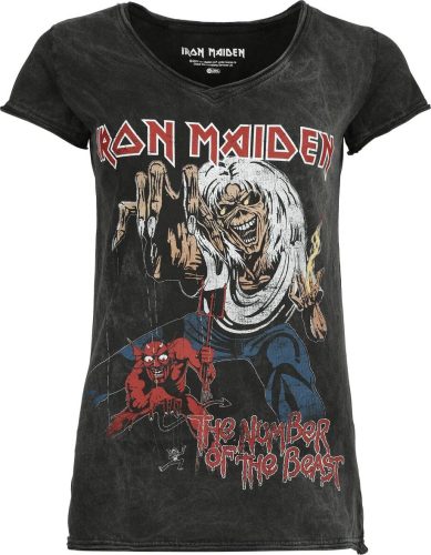 Iron Maiden The number of the beast Dámské tričko černá