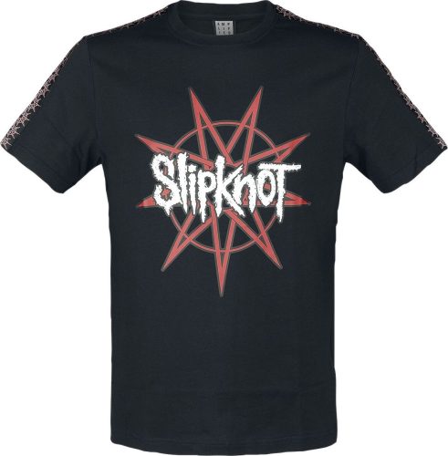 Slipknot Amplified Collection - Mens Taped Single Jersey Tričko černá