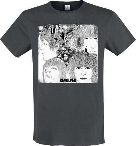 The Beatles Amplified Collection - Revolver Tričko charcoal