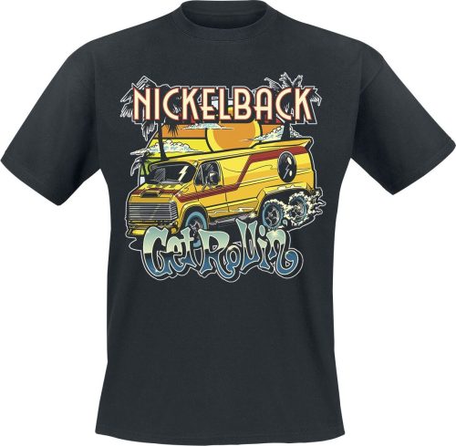 Nickelback Get rollin' Tričko černá