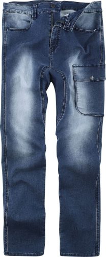 RED by EMP Široké džíny se silným opraným efektem Baggy kalhoty modrá