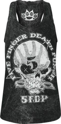Five Finger Death Punch 1 2 F U Dámský top antracitová