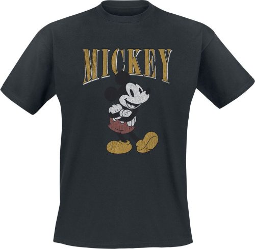 Mickey & Minnie Mouse Mickey - Distressed Pose Tričko černá