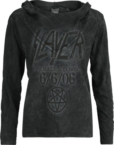 Slayer South of heaven Dámské tričko s dlouhými rukávy šedá