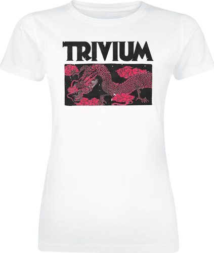 Trivium Double Dragon Dámské tričko bílá