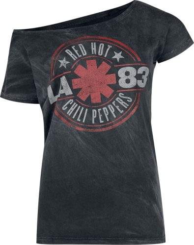 Red Hot Chili Peppers Distressed Logo Dámské tričko černá