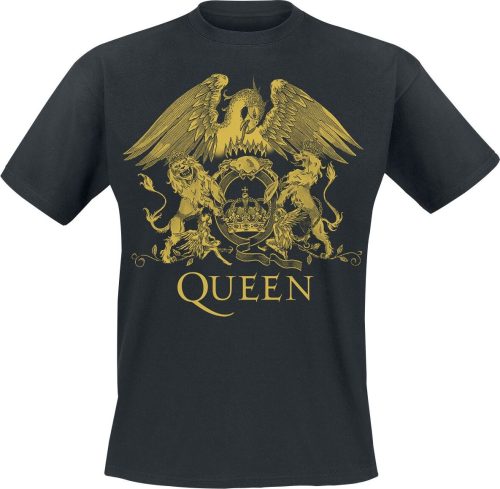 Queen Classic Crest Tričko černá