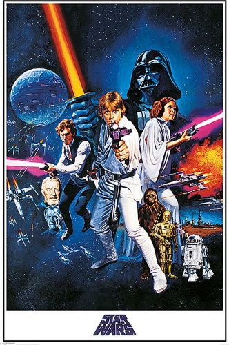 Star Wars A New Hope plakát vícebarevný