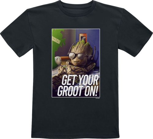 Strážci galaxie Kids - Get Your Groot On detské tricko černá