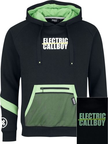 Electric Callboy EMP Signature Collection Mikina s kapucí cerná/zelená