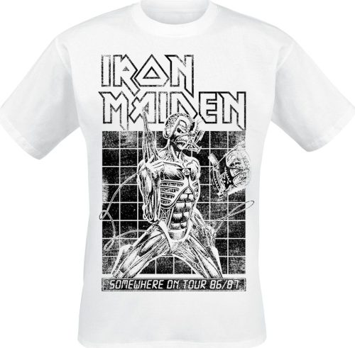 Iron Maiden Sit Tour 86/87 Tričko bílá