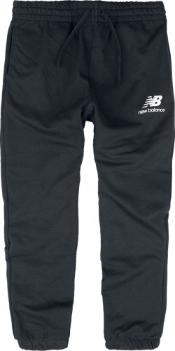 New Balance Joggingové kalhoty NB ESSENTIALS STACKED LOGO Tepláky černá