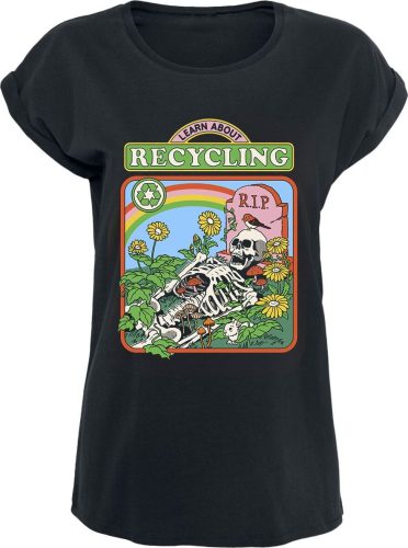 Steven Rhodes Learn About Recycling Dámské tričko černá