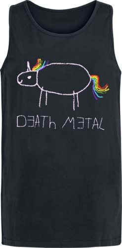 Zábavné tričko Death Metal Tank top černá