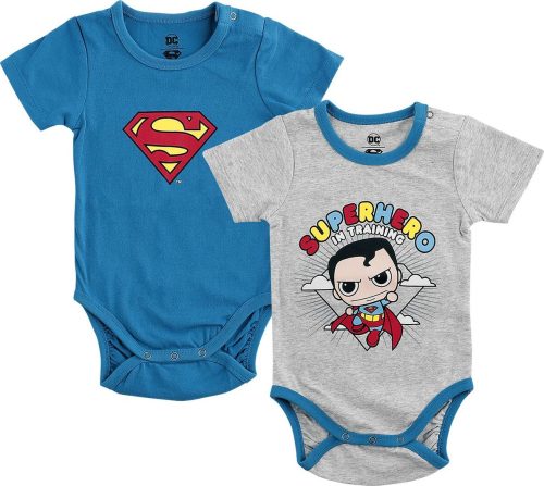 Superman Kids - Superman Logo body šedá/modrá