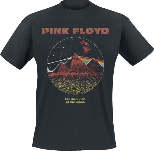 Pink Floyd DSTOM Pyramids Vintage Tričko černá