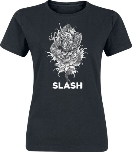 Slash Dragon Skull Sketch Dámské tričko černá