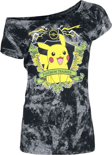 Pokémon Pikachu - Pokémon Trainer Dámské tričko černá
