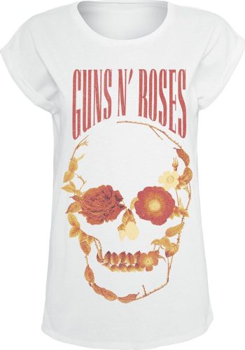 Guns N' Roses Flourish Skull Dámské tričko bílá