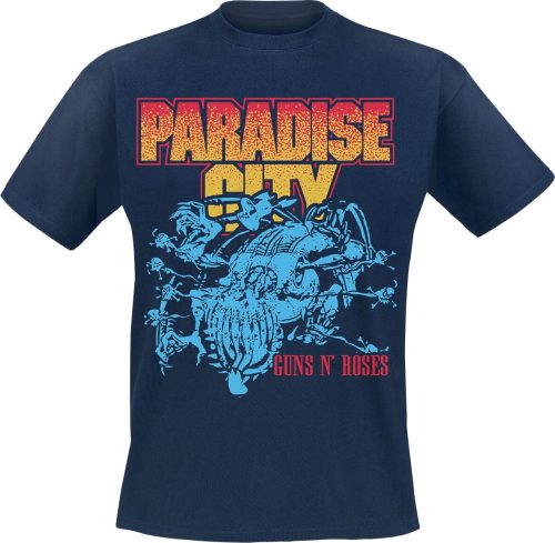 Guns N' Roses Paradise City Creature Tričko námořnická modrá