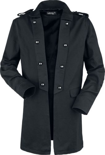 Gothicana by EMP Krátký kabát se zahnutými klopami Kabát černá