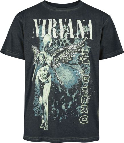 Nirvana In Utero Vertical Tričko černá
