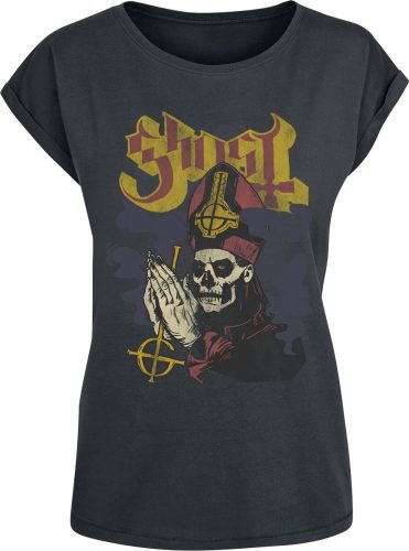 Ghost Prayer Hands V2 Dámské tričko charcoal