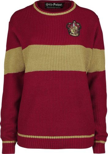 Harry Potter Gryffindor - Quidditch Pletený svetr cervená/žlutá