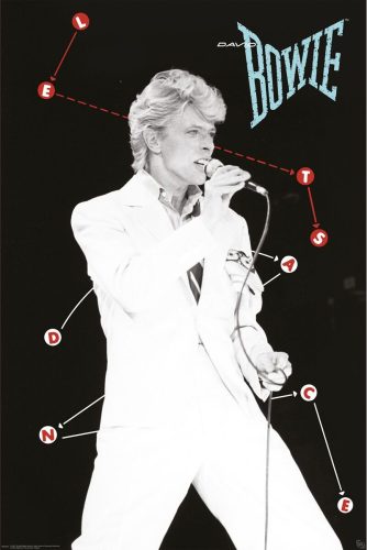 David Bowie Let's dance plakát vícebarevný
