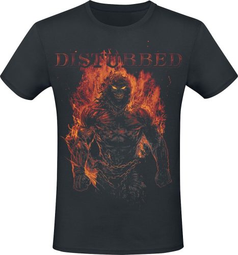 Disturbed On Fire Tričko černá