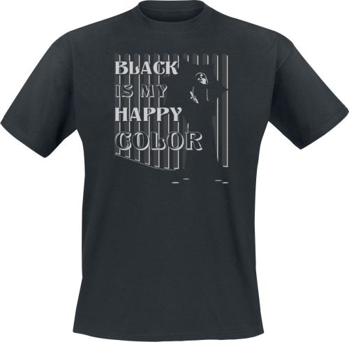 Wednesday Black Is My Happy Colour Tričko černá