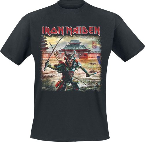 Iron Maiden Mask Red Tričko černá