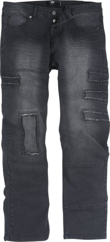 Black Premium by EMP Jeans with Destroyed Details Kalhoty černá