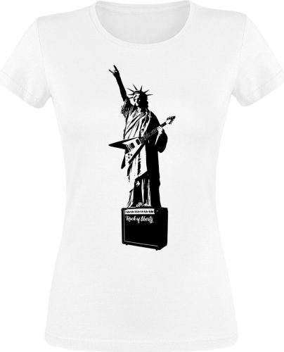 Sprüche Rock Of Liberty Dámské tričko bílá