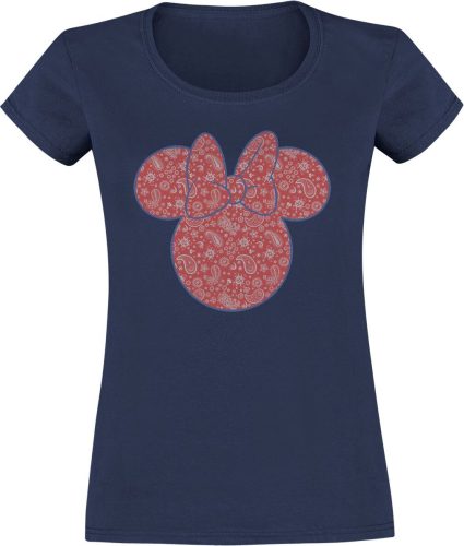 Mickey & Minnie Mouse Paisley Minnie Dámské tričko modrá