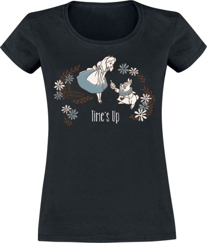 Alice in Wonderland Time´s Up Dámské tričko černá
