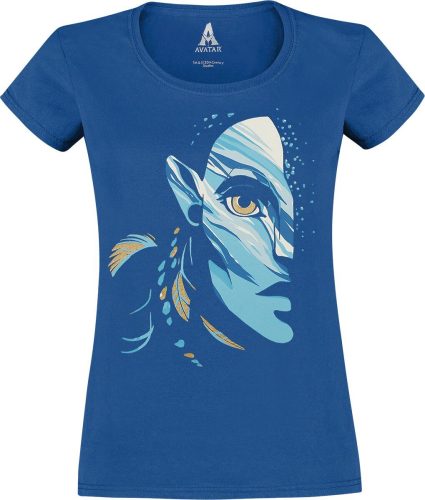Avatar (Film) Avatar 2 - Face Dámské tričko modrá