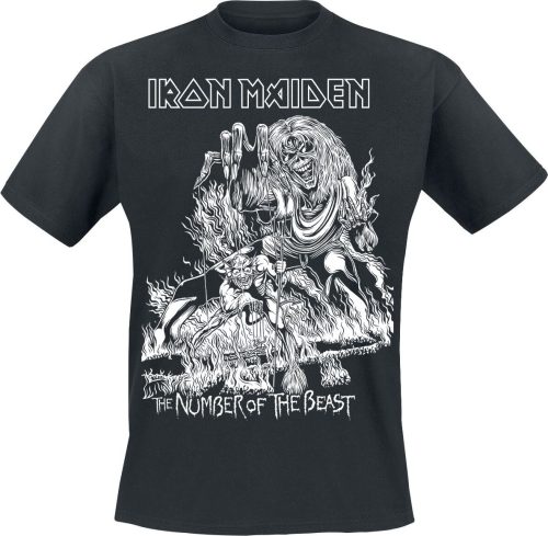 Iron Maiden The number of the beast Tričko černá