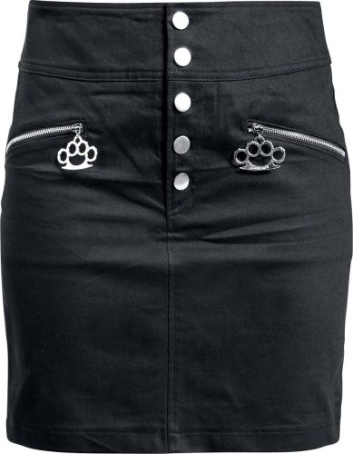 Jawbreaker Keprová mini sukně Sukně černá