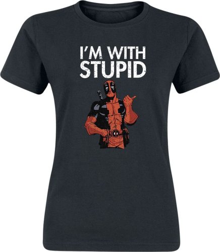 Deadpool I'm With Stupid Dámské tričko černá