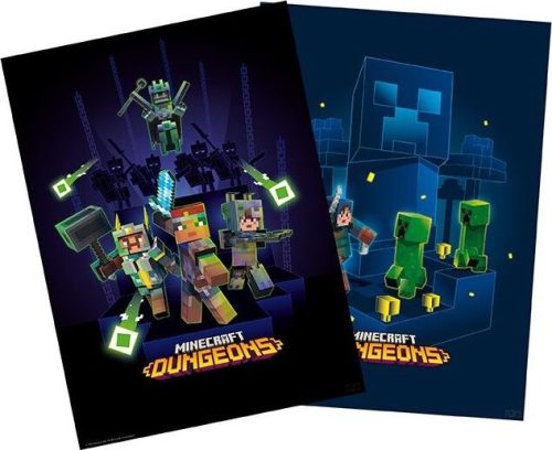 Minecraft Set 2 Chibi Posters sada plakátu vícebarevný