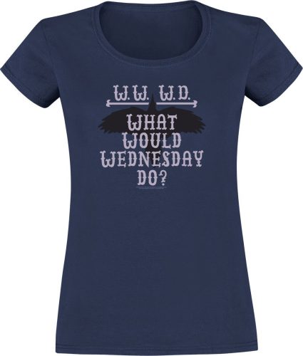 Wednesday What Would Wednesday Do? Dámské tričko námořnická modrá
