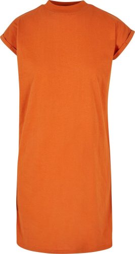 Urban Classics Dámské šaty Trutle s rozšířenými rameny Šaty oranžová