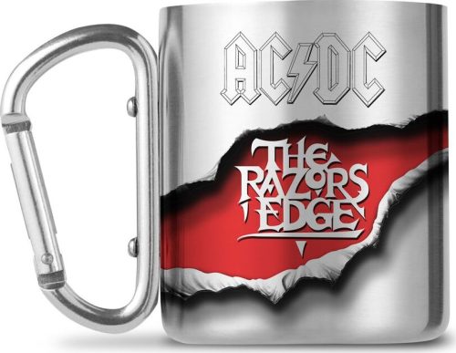AC/DC The Razers Edge - Tasse mit Karabinerhaken Hrnek stríbrná