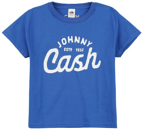 Johnny Cash Kids - Logo detské tricko modrá