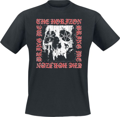 Bring Me The Horizon Metal Logo Skull Tričko černá